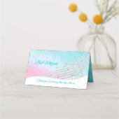 Placement Musique Bat mitzvah Silver Music Notes Carte de si (Dos)