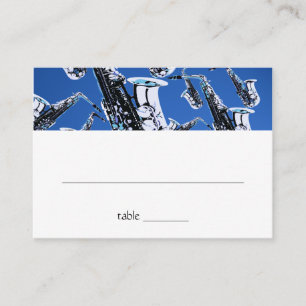 Placement Musique Saxophone Bar Mitzvah Carte de siège