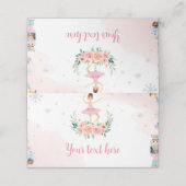 Placement Noël Casse-noisette Anniversaire Carte de lieu (Extérieur déplié)