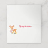 Placement Nom de la fête de Noël Carte Place (Extérieur déplié)