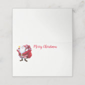 Placement Nom de la fête de Noël Carte Place (Extérieur déplié)