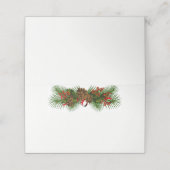 Placement Nom de la fête de Noël Carte Place (Extérieur déplié)