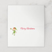 Placement Nom de la fête de Noël Carte Place (Extérieur déplié)