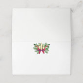 Placement Nom de la fête de Noël Carte Place (Extérieur déplié)