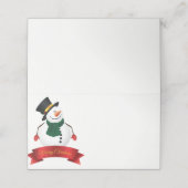 Placement Nom de la fête de Noël Carte Place (Extérieur déplié)