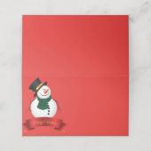 Placement Nom de la fête de Noël Carte Place (Extérieur déplié)