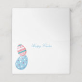 Placement Nom de la fête de Pâques Carte de lieu (Extérieur déplié)