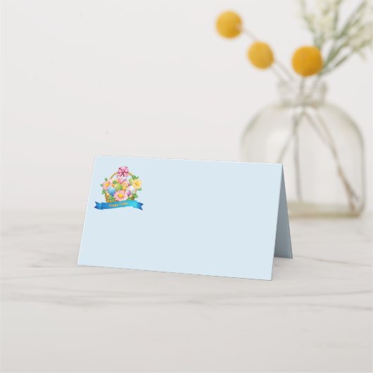 Placement Nom de la fête de Pâques Carte de lieu (Devant)