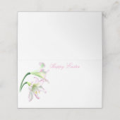 Placement Nom de la fête de Pâques Carte de lieu (Extérieur déplié)