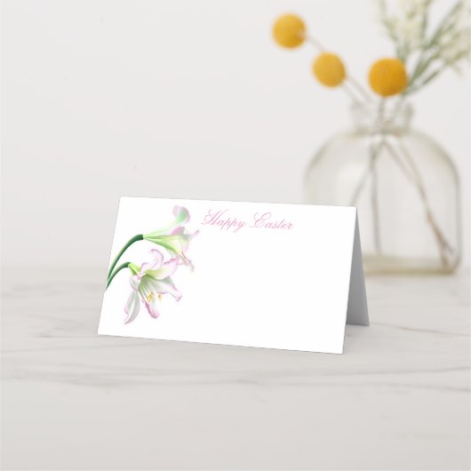Placement Nom de la fête de Pâques Carte de lieu (Devant)