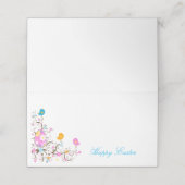 Placement Nom de la fête de Pâques Carte de lieu (Extérieur déplié)