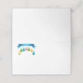 Placement Nom de la fête de Pâques Carte de lieu (Extérieur déplié)