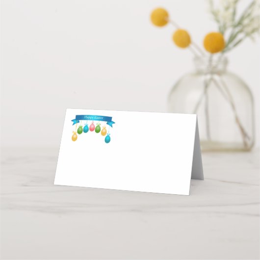 Placement Nom de la fête de Pâques Carte de lieu (Devant)