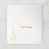 Placement Nom Placer la carte Arbre de Noël (Extérieur déplié)