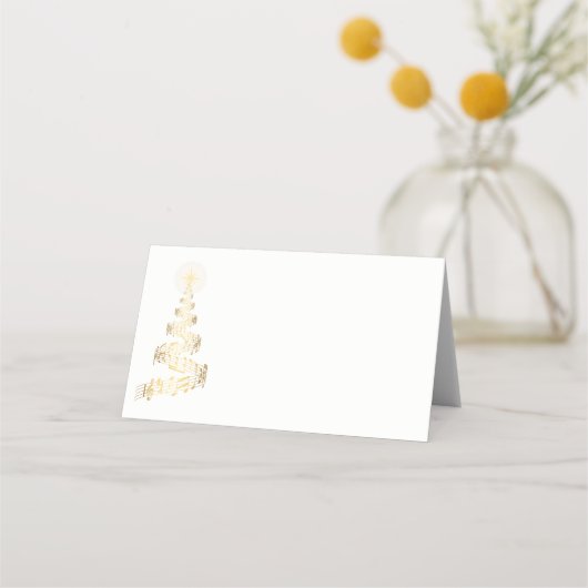 Placement Nom Placer la carte Arbre de Noël (Devant)