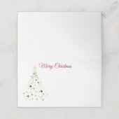 Placement Nom Placer la carte Arbre de Noël (Extérieur déplié)