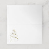 Placement Nom Placer la carte Arbre de Noël (Extérieur déplié)