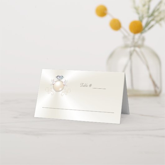 Placement Numéro de table et carte de place du Mariage ivoir (Devant)