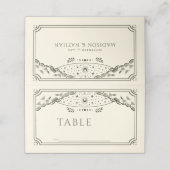 Placement Olive Elegant Mariage de la carte de Tarot gothiqu (Extérieur déplié)