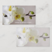 Placement Orchidée blanche ・ Carte de place (Devant / Derrière)