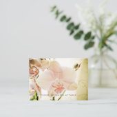 Placement Orchidée rose ・ Mini carte de siège (Debout devant)
