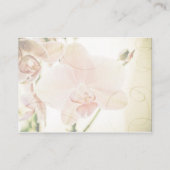Placement Orchidée rose ・ Mini carte de siège (Dos)