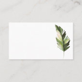 Placement Palm Leaf Tropic Combien De Baisers Douche Carte D (Dos)