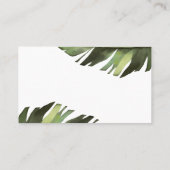 Placement Palm Tropical Combien de baisers Douche Carte de j (Dos)