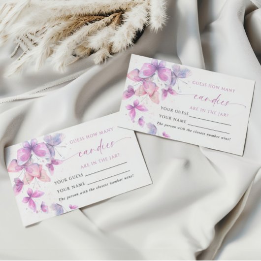 Placement Papillons Combien de bonbons de douche Carte de je