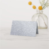 Placement Parties scintillant en argent Sweet 16 Carte de sé (Dos)