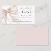 Placement Perle et Arc Combien de baisers Jeu de carte de do (Devant / Derrière)