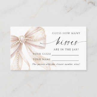 Placement Perle et Arc Combien de baisers Jeu de carte de do