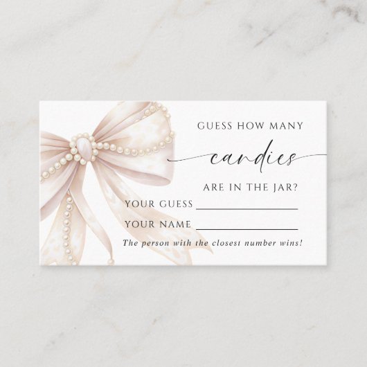 Placement Perle et Arc Jeu de carte de douche Combien de bon (Devant)