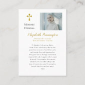 Placement Photo classique Carte de prière funéraire orthodox (Dos)