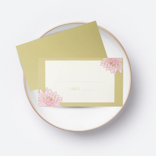 PLACEMENT PINK PEONIES CHINOISERIE MARIAGE CARTE DE PLACE