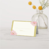 PLACEMENT PINK PEONIES CHINOISERIE MARIAGE CARTE DE PLACE (Devant)