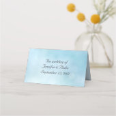 Placement Plage thème Mariage plié carte de place (Dos)