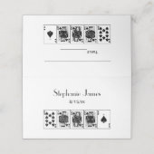 Placement Poker Pique De Flush Droite Place Carte D'Escort (Extérieur déplié)