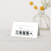 Placement Poker Pique De Flush Droite Place Carte D'Escort (Dos)