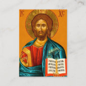 Placement Prière pour accepter la carte orthodoxe de la volo (Devant)