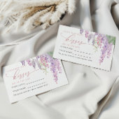 Placement Purple Wisteria Combien de baisers Douche Carte de