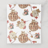 Placement Récolte d'automne | Carte de table de Thanksgiving (Intérieur déplié)