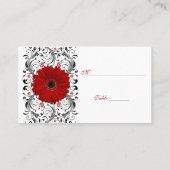 Placement Red Gerbera Daisy - Occasion spéciale Carte de lie (Dos)
