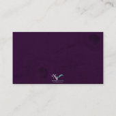 Placement Regard de paon en Mariage violet carte de place (Dos)