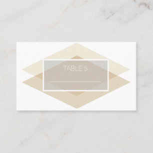 Placement Revêtement de diamant moderne et chic Carte de t