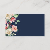 Placement Rose Marine Bleu Combien de baisers Douche Carte d (Dos)