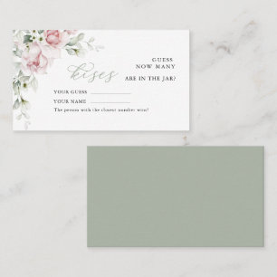 Placement Roses floraux Combien de baisers Mariage Carte d