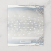 Placement Rustique Noël Mariage d'hiver Escort Carte de lieu (Extérieur déplié)