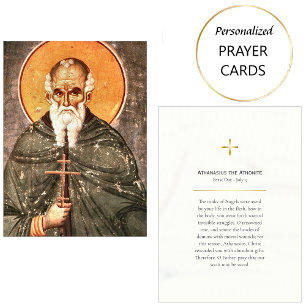Placement Saint Athansius la carte de prière orthodoxe athon