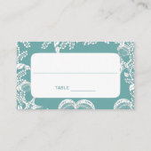 Placement Sea Garland Beach Mariage Carte de lieu (Dos)